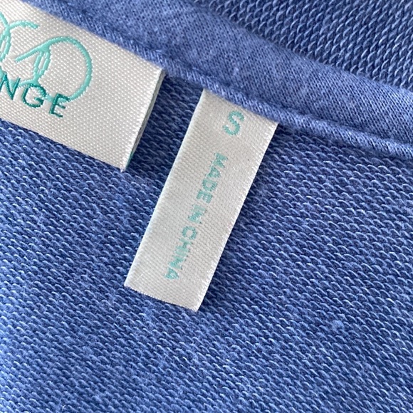 Logo by Lori Goldstein light blue logo lounge long sleeve open sweater cardigan - Picture 8 of 10